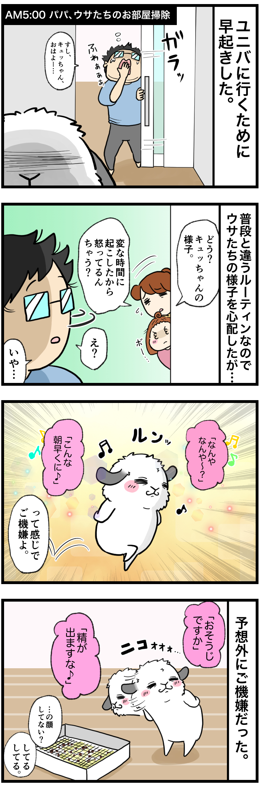 ウサギの漫画